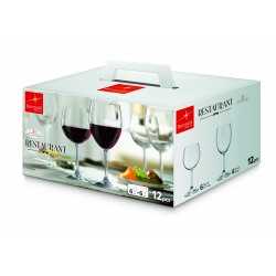 Set Pahare Restaurant 12 buc (6 Vin Rosu 475 ml + 6 Barolo 395 ml)