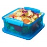 Cutie alimente din plastic dreptunghiulara color cu capac Sistema Lunch Plus 1.2L  2