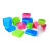 Cutie alimente din plastic dreptunghiulara color cu capac Sistema Lunch Plus 1.2L  6