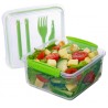 Cutie alimente+tacamuri din plastic Sistema Lunch Plus To Go 1.2L 6