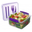 Cutie alimente+tacamuri din plastic Sistema Lunch Plus To Go 1.2L