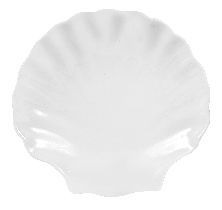 Poze Farfurie forma cochilie Yalco Blanco 11 cm