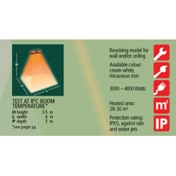 Incalzitor Varma V400/2-40X5 cu lampa infrarosu 4000W IPX5