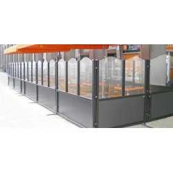 Sistem modular de inchidere pentru terase 133x155 cm OASIdehor Firenze Elegance - PVEF2FMAS