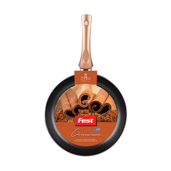 Poze Tigaie adanca aluminiu antiaderent Fest Cinnamon 24 cm
