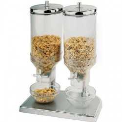Dispenser Cereale inox APS  2 x 4.5 L
