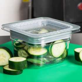 Capac cu garnitura GN 1/6 policarbonat Cambro 17.6x16.2 cm