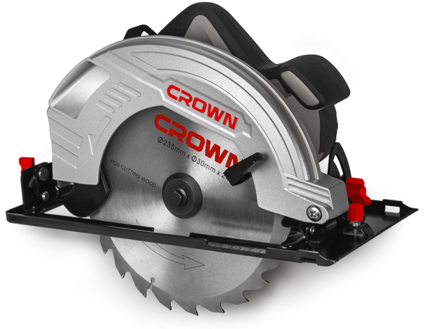 Circular de mana Crown CT15210-235 profesional 2000W 235mm 4500rpm