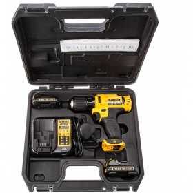 Masina de insurubat si gaurit, cu percutie, DeWALT, DCD710C2, cu acumulator, 10.8 V