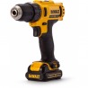 Masina de insurubat si gaurit, cu percutie, DeWALT, DCD710C2, cu acumulator, 10.8 V