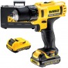 Masina de insurubat si gaurit, cu percutie, DeWALT, DCD710C2, cu acumulator, 10.8 V