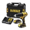 Masina de insurubat si gaurit, cu percutie, DeWALT, DCD778S2T, cu acumulator, 18 V, 1.5AH