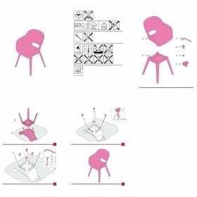 Scaun de terasa, picioare din plastic, Keter, colectie Akola, alb, dimensiuni 55.2 x 56.7 cm