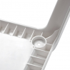 Scaun de terasa, picioare din plastic, Keter, colectie Akola, alb, dimensiuni 55.2 x 56.7 cm 