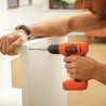 Masina de insurubat si gaurit, cu percutie, Black and Decker, BDCD8K, cu acumulator, 1.5AH, 12Nm