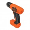 Masina de insurubat si gaurit, cu percutie, Black and Decker, BDCD8K, cu acumulator, 1.5AH, 12Nm
