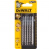 Set 5 lame DeWALT DT2209 HCS pentru lemn 100mm 
