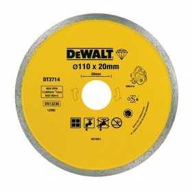 Disc Diamantat Pentru Placi Ceramice DeWalt DT3714, 110 x 20 mm, Pentru DWC410
