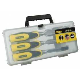 Set 3 dalti pentru lemn Stanley DynaGrip 12/18/25mm - 2-16-883