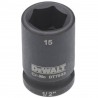 Cheie tubulara de impact 1/2 DeWalt 15 mm - DT7533