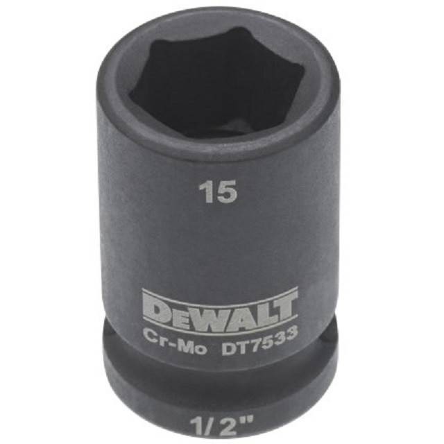 Cheie tubulara de impact 1/2 DeWalt 15 mm – DT7533 de la yalco imagine noua