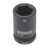 Cheie tubulara de impact 1/2 DeWalt 16 mm - DT7534