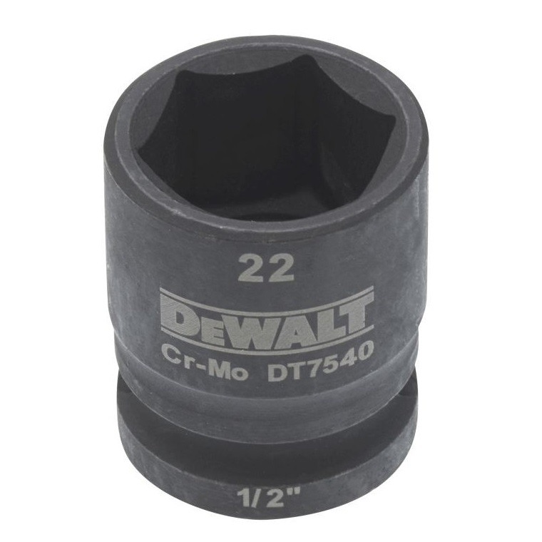 Cheie tubulara de impact 1/2 DeWalt 22 mm – DT7540 DeWALT imagine noua