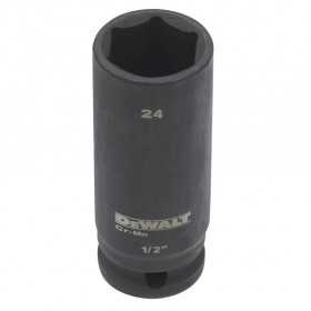 Cheie tubulara de impact lunga 24 x 27mm 1/2 " DeWALT®- DT7557