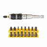 Set insurubare 10 accesorii de impact cu cap pivotant DeWalt - DT70578T 