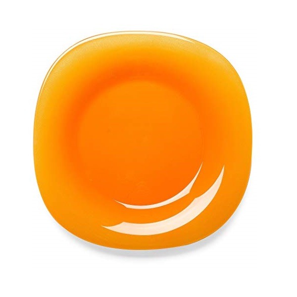 Farfurie adanca sticla portocalie Bormioli Venezia 23 cm