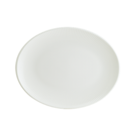 Platou oval portelan Bonna Iris White 31 x 24 cm