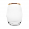 Set 6 pahare apa Pasabahce Amber Golden Touch 350 ml