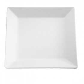 Platou servire rectangular alb APS 26.5 x 26.5 x 3 cm