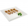 Platou servire rectangular alb APS 26.5 x 26.5 x 3 cm 