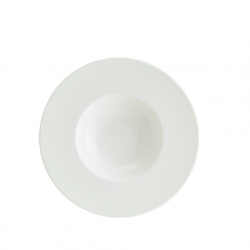 Farfurie paste adanca portelan alba Bonna Iris White 28 cm