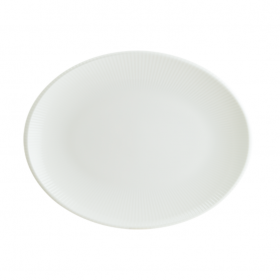 Platou oval portelan Bonna Iris White 36 x 28 cm