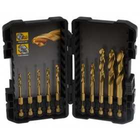 Set 10 burghie de Impact Titanium Extreme DeWalt - DT50050