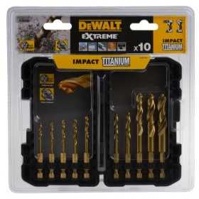 Set 10 burghie de Impact Titanium Extreme DeWalt - DT50050