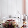 Platou sticla cu picior si capac Pasabahce Villa Patisserie