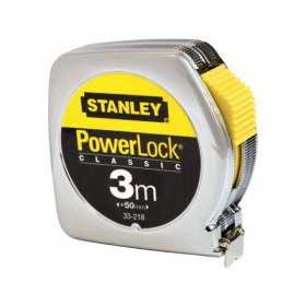 Ruleta PowerLock Stanley 0-33-218, Cu carcasa metalica, 3 m X 12.7 mm
