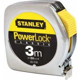 Ruleta PowerLock Stanley 0-33-218, Cu carcasa metalica, 3 m X 12.7 mm