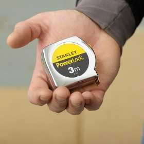 Ruleta PowerLock Stanley 0-33-218, Cu carcasa metalica, 3 m X 12.7 mm