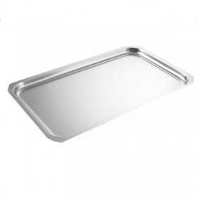 Platou inox rectangular cu capac negru 44 x 32 x 20.5 cm APS