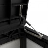 Lada pentru depozitare exterior, de terasa, de balcon, pentru unelte si perne, cu capac, material plastic, culoare gri, Keter, Denali DuoTech, 570 L