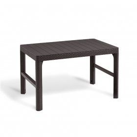 Masuta pentru terasa, exterior, Keter, material polipropilena cu aspect de ratan, picioare...