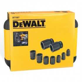 Set 9 tubulare masina de insurubat cu impact DeWalt - DT7507
