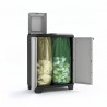 Dulap 2 usi pentru reciclare gri Keter Split Basic 68x39x85 cm 