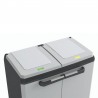 Dulap 2 usi pentru reciclare gri Keter Split Basic 68x39x85 cm 