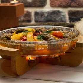 Tava sticla termorezistenta rotunda Pasabahce Borcam 32 cm