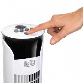 Ventilator turn alb fara telecomanda Black+Decker 81 cm 45 W
